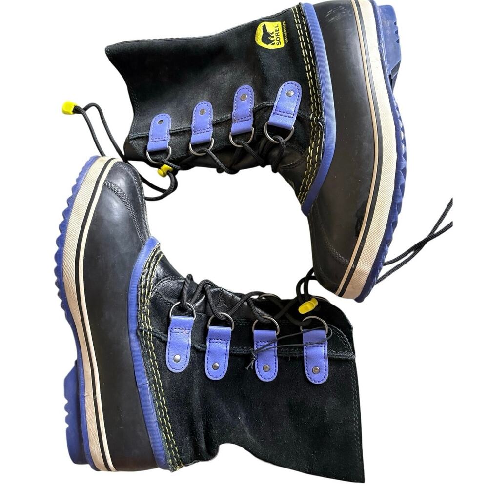 SOREL Joan of Arctic Youth 6 Black Waterproof Snow Boots NO LINERS GORPCORE